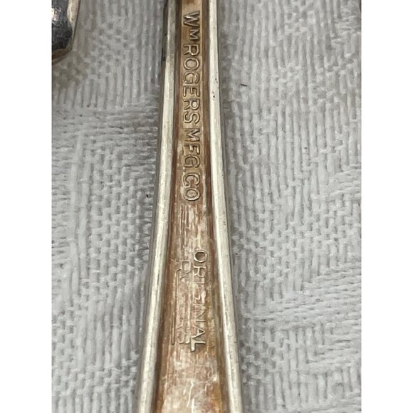 Wm Rogers Mfg Co Original Silverplate Vintage Relish Pickle Forks Set Of 6 - Picture 2 of 2